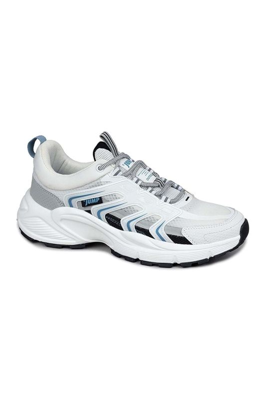 29728 MEN'S MESH CASUAL SNEAKER SNEAKERS - WHITE-BLUE - 43