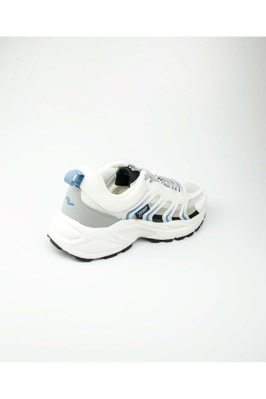 29728 MEN'S MESH CASUAL SNEAKER SNEAKERS - WHITE-BLUE - 43