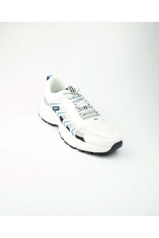 29728 MEN'S MESH CASUAL SNEAKER SNEAKERS - WHITE-BLUE - 43