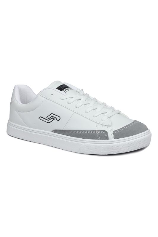 28167 White - Gray Men's Sneaker Casual Sneakers