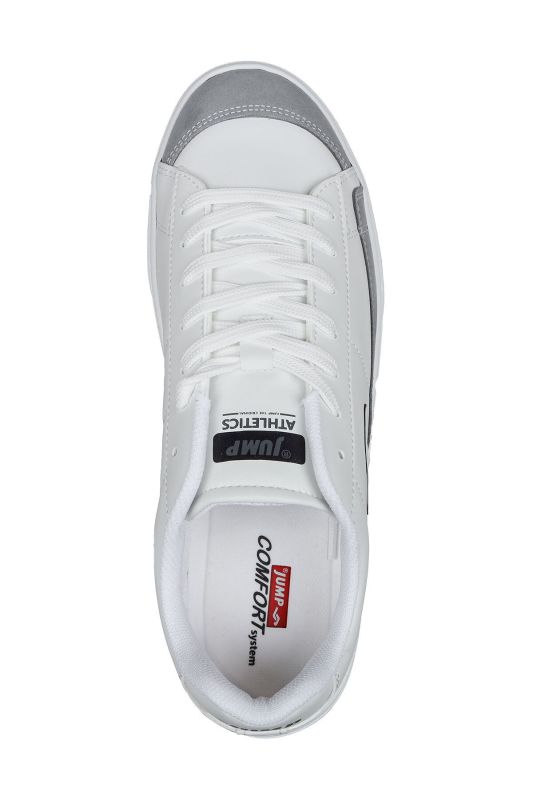 28167 White - Gray Men's Sneaker Casual Sneakers