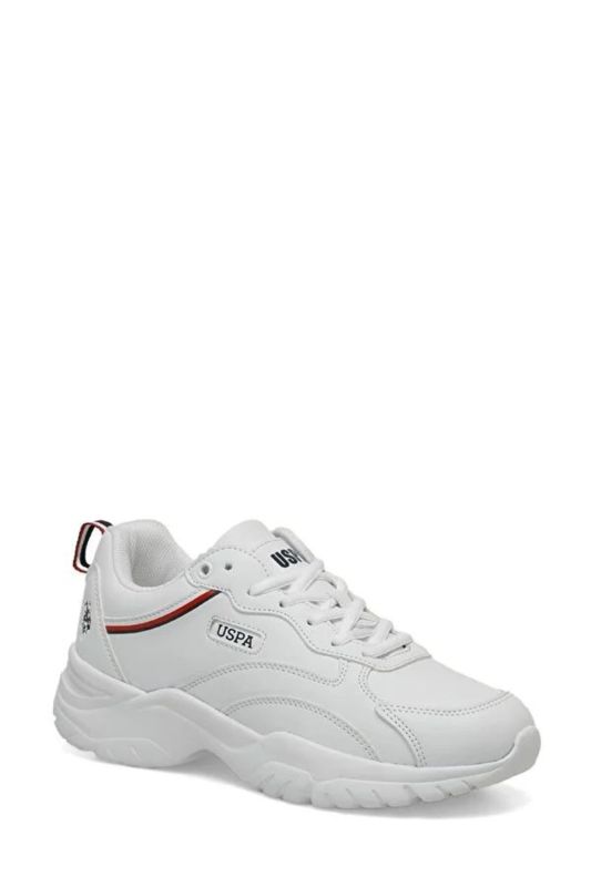 U.s Polo Assn. Tracey 3fx High Sole White Unisex Sneakers