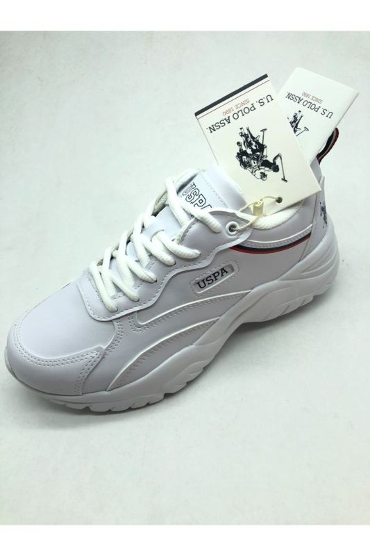 U.s Polo Assn. Tracey 3fx High Sole White Unisex Sneakers