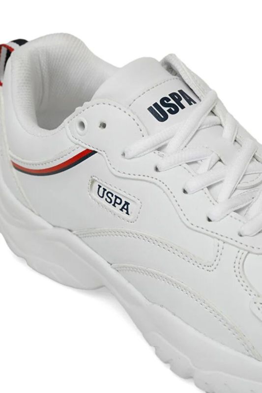 U.s Polo Assn. Tracey 3fx High Sole White Unisex Sneakers