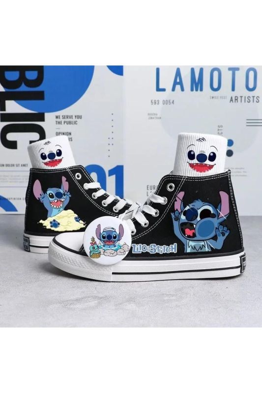 Stitch Printed Canvas Shoes