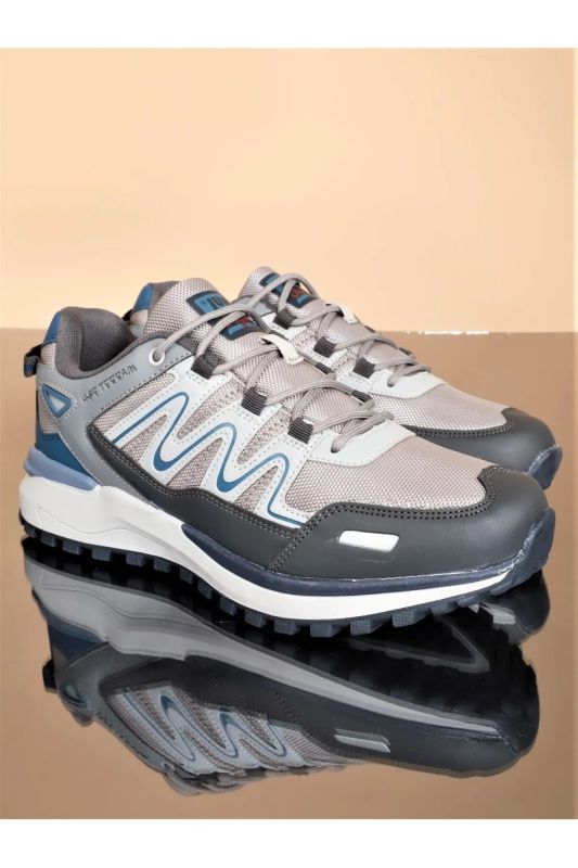 29066 GRAY Blue Anatomical Sole Kaacuk Water Repellent Walking & Running Shoes