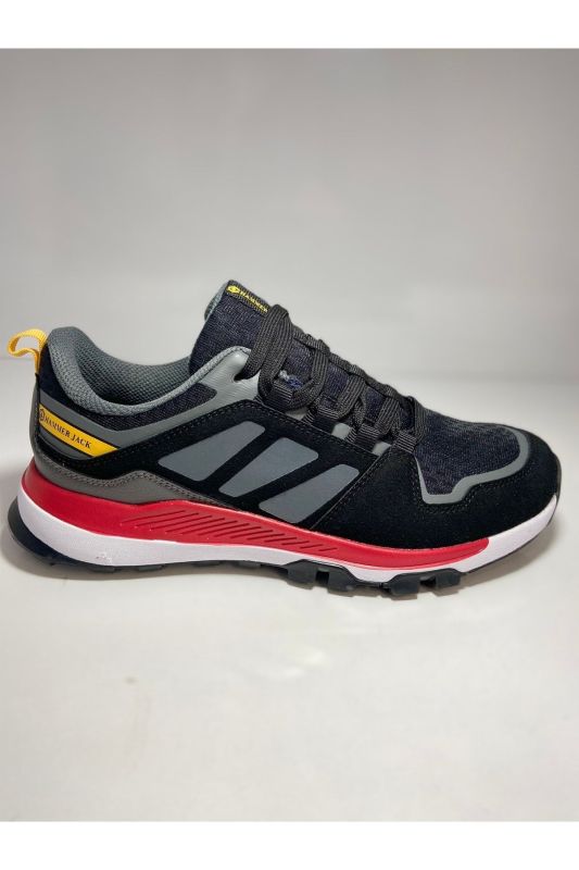 Men's Black-Red Walking Shoes