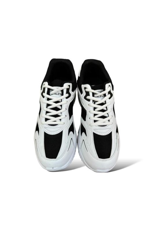 Unisex Water Repellent Sneakers WHITE BLACK