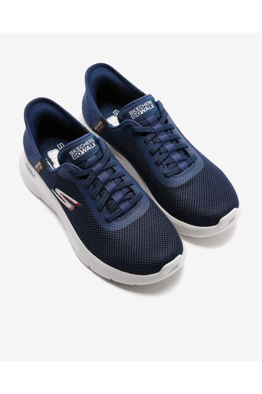 Go Walk Flex - Hands Up Men's Navy Blue Walking Shoes 216496Tk Nvy