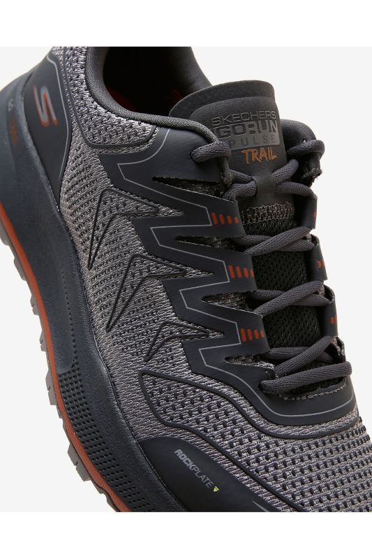 Go Run Pulse Trail - Boulder Men's Gray Running Shoes 220561 Gyor