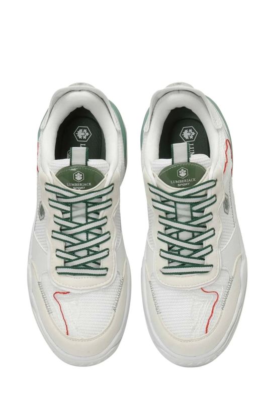 Mezzy Men's Shoes - White Lime