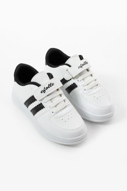 Efll BB223 Unisex Velcro Lace-Up Kids School Nursery Casual Sneakers