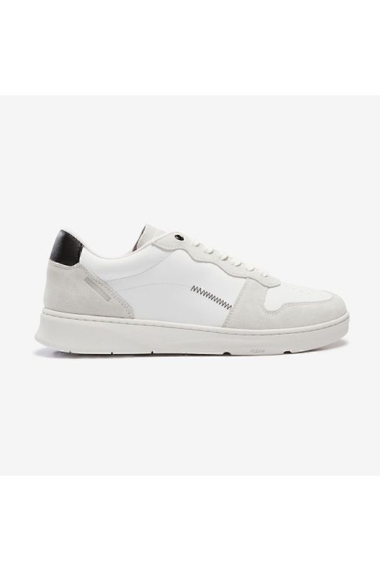 Men's Walking Shoes - White / Leather - Walk Protect