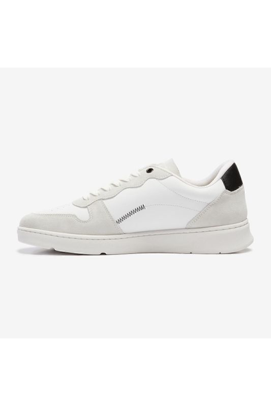 Men's Walking Shoes - White / Leather - Walk Protect