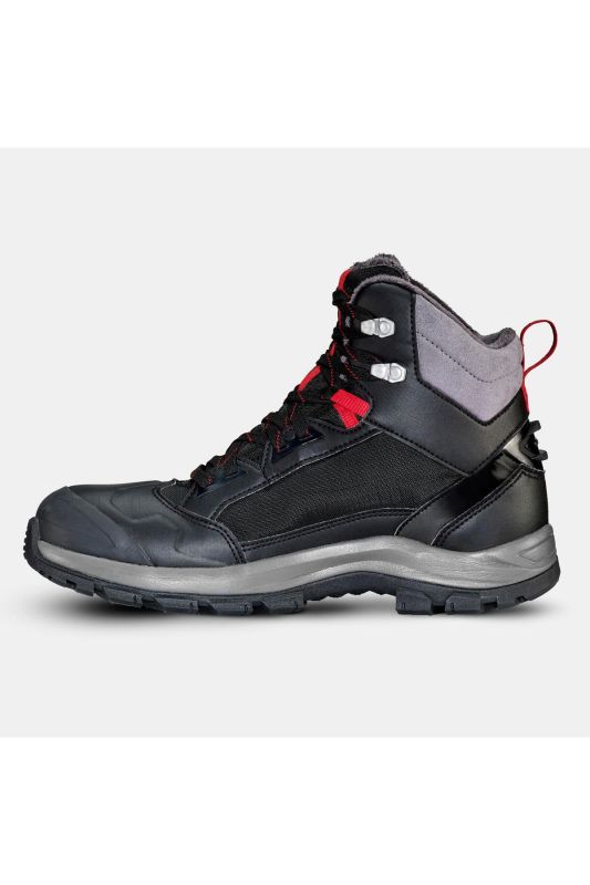 Men's Waterproof Outdoor Snow Boots - Black - Sh500 Mountain