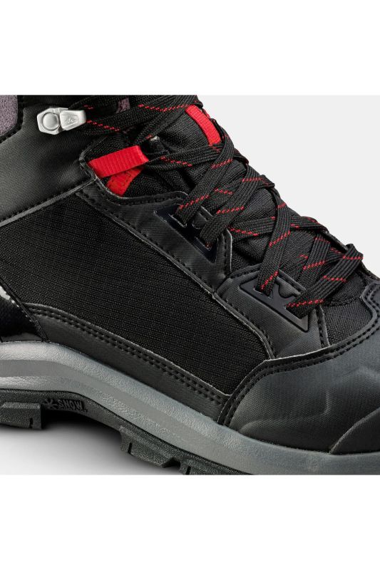 Men's Waterproof Outdoor Snow Boots - Black - Sh500 Mountain