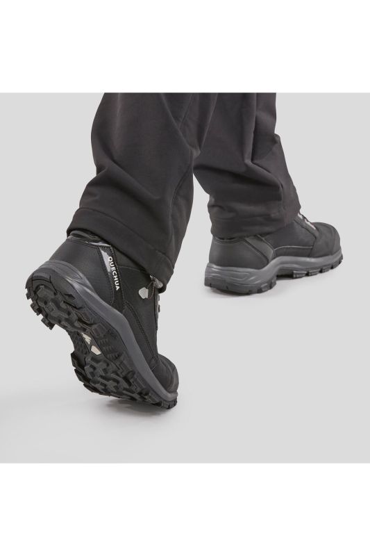 Men's Waterproof Outdoor Snow Boots - Black - Sh500 Mountain