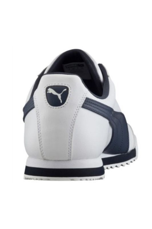 353572 12 Roma Basic White Navy Blue Men's Sneakers