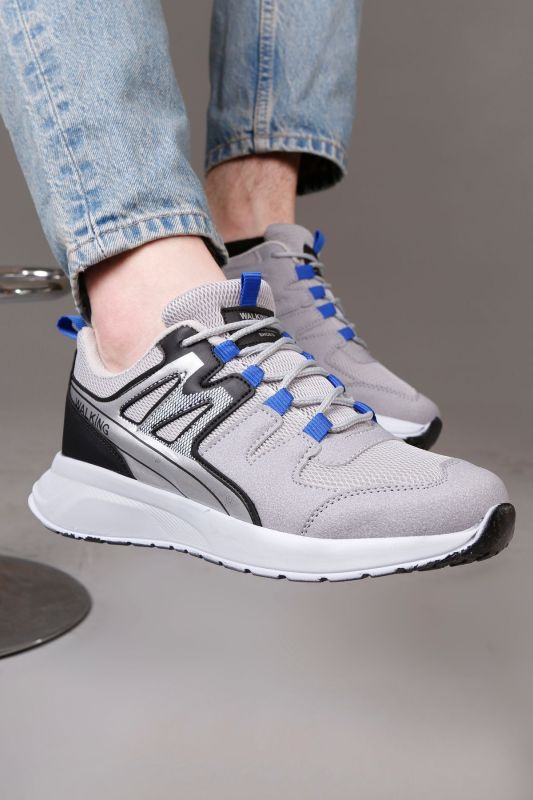 Men's Walking Sneakers Lace-up Flexible Comfortable And Ergonomic Suitable For Daily Wear