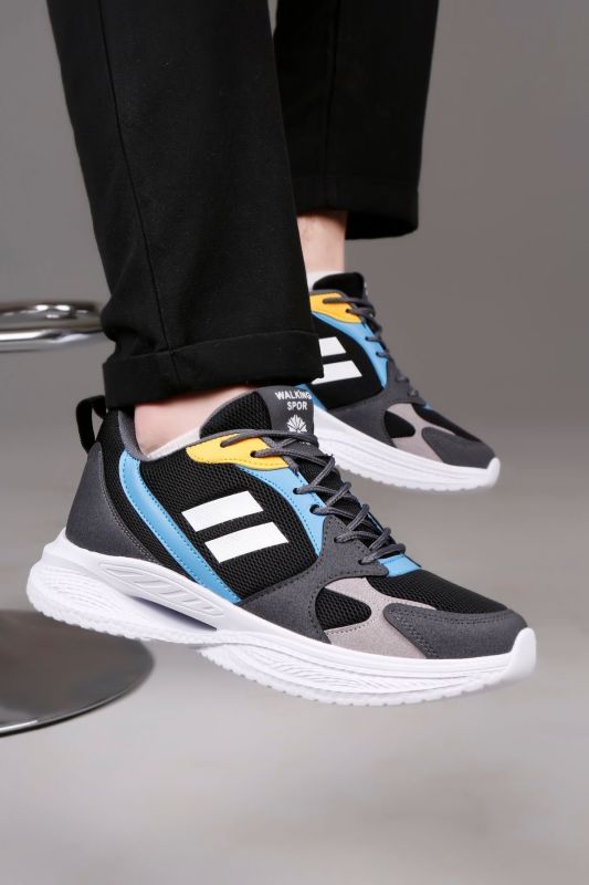 Men's Walking Sneakers Lace-up Flexible Comfortable And Ergonomic Suitable For Daily Wear