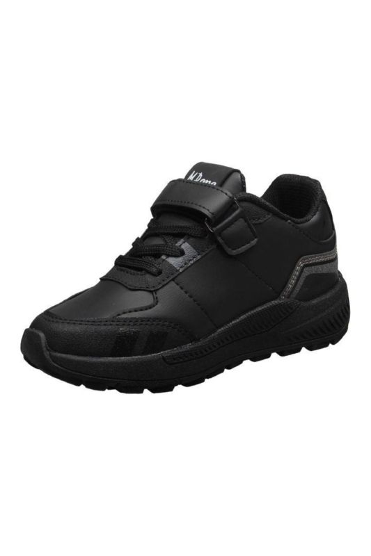 M.p Kids Winter Waterproof Non-Slip Lightweight Poly Sole Comfortable Leather Black Sneakers