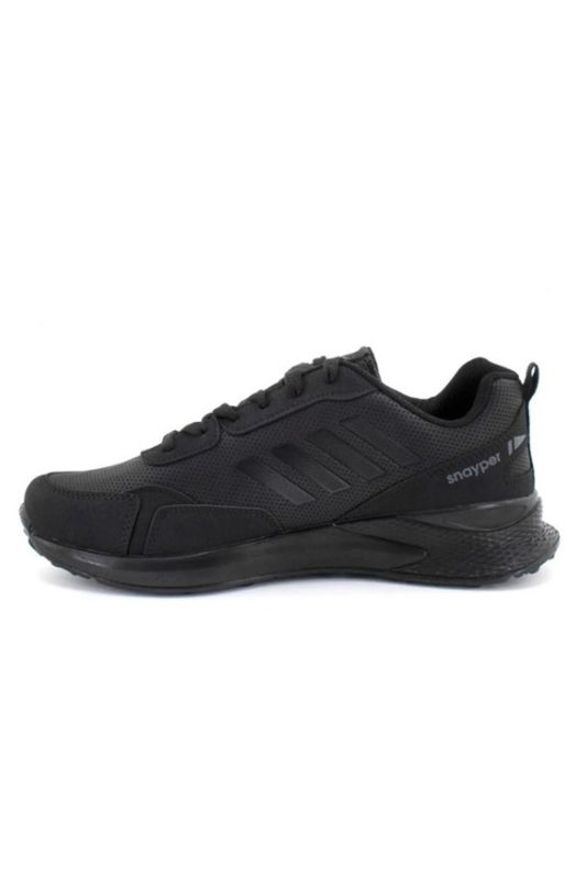 Black Men's Thick Casual Large Size Toe 46 47 48 Sport Sneaker Walking Training Shoes