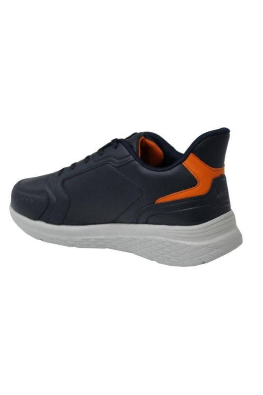 MARNED PU Navy Blue Men's Running Shoes 100535588