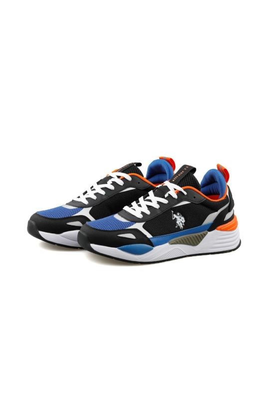 U.s.polo Assn. Recife 2fx Black Blue Orange Men's Casual Shoes 101081415 Colorful