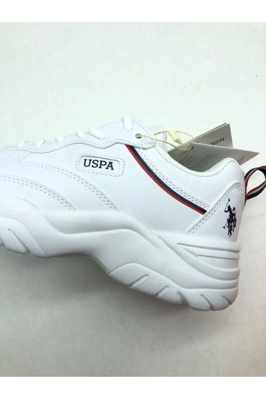 U.s Polo Assn. Tracey 3fx High Sole White Unisex Sneakers